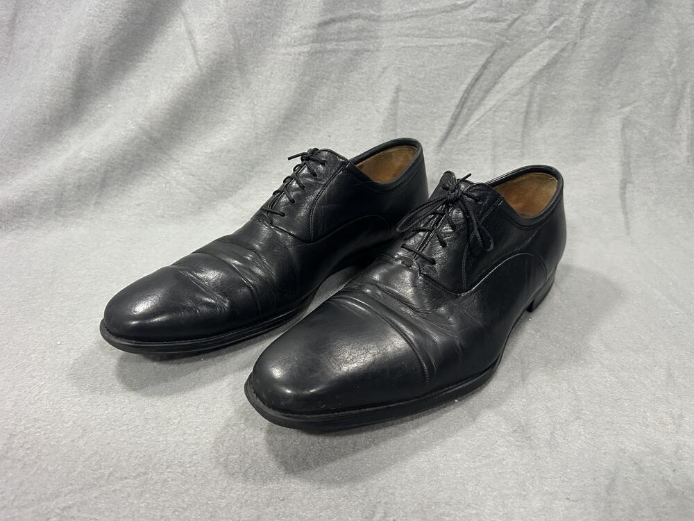 Magnanni Shoes Mens Size 13 Black Leather Cap Toe Oxford Dress Spain Formal